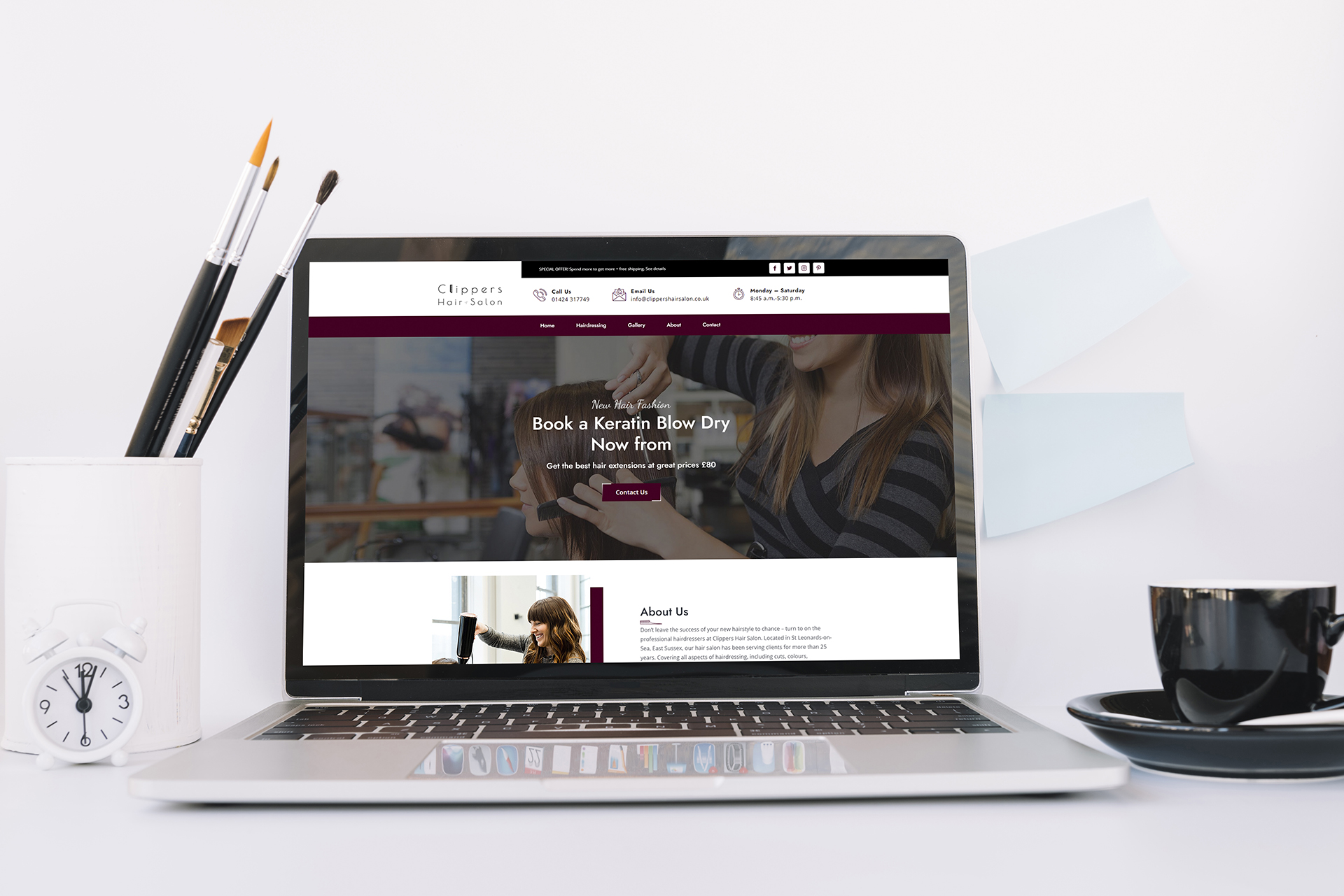 beauty salon website